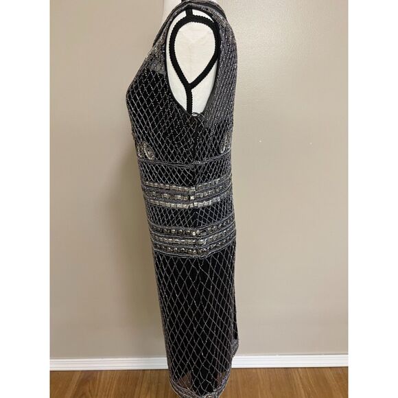 Lara beaded little black dress 33575. Size 10. - Picture 4 of 10